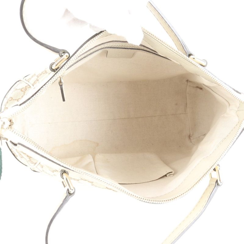 Gucci GG Canvas Mayfair 269894 Leather Tote Bag Hand Gold Hardware Women's CRR