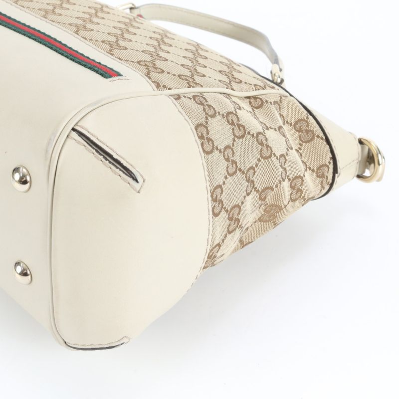 Gucci GG Canvas Mayfair 269894 Leather Tote Bag Hand Gold Hardware Women's CRR