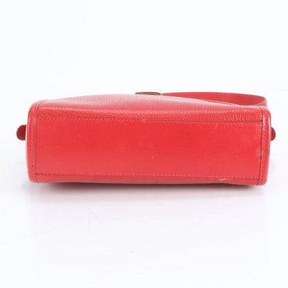 Celine Leather 2WAY Shoulder Bag Crossbody Hand Tote Gold Hardware Women's CRR