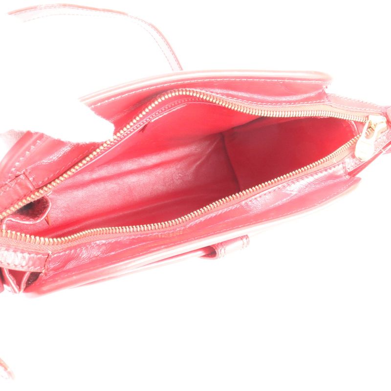 Celine Leather 2WAY Shoulder Bag Crossbody Hand Tote Gold Hardware Women's CRR