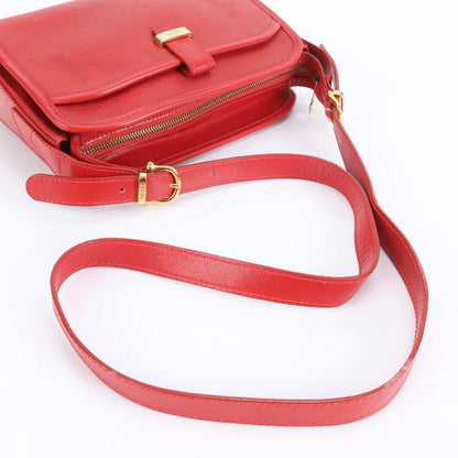 Celine Leather 2WAY Shoulder Bag Crossbody Hand Tote Gold Hardware Women's CRR