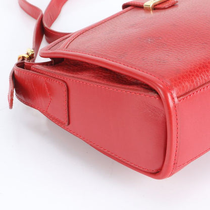 Celine Leather 2WAY Shoulder Bag Crossbody Hand Tote Gold Hardware Women's CRR