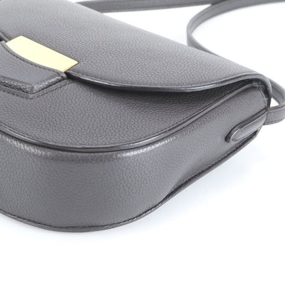 Celine Trotter Leather Shoulder Bag Crossbody Hand Tote Gold Hardware Women's