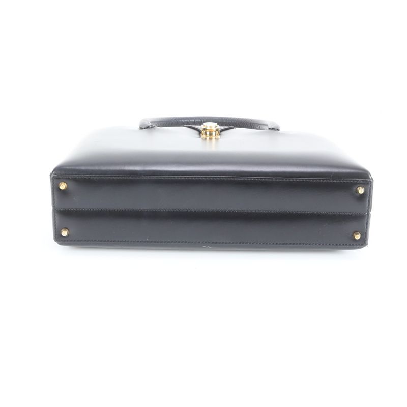 Loewe Leather Hand Bag Tote Navy Gold Hardware Women's CRR Da18-1