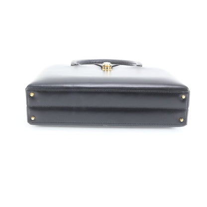 Loewe Leather Hand Bag Tote Navy Gold Hardware Women's CRR Da18-1