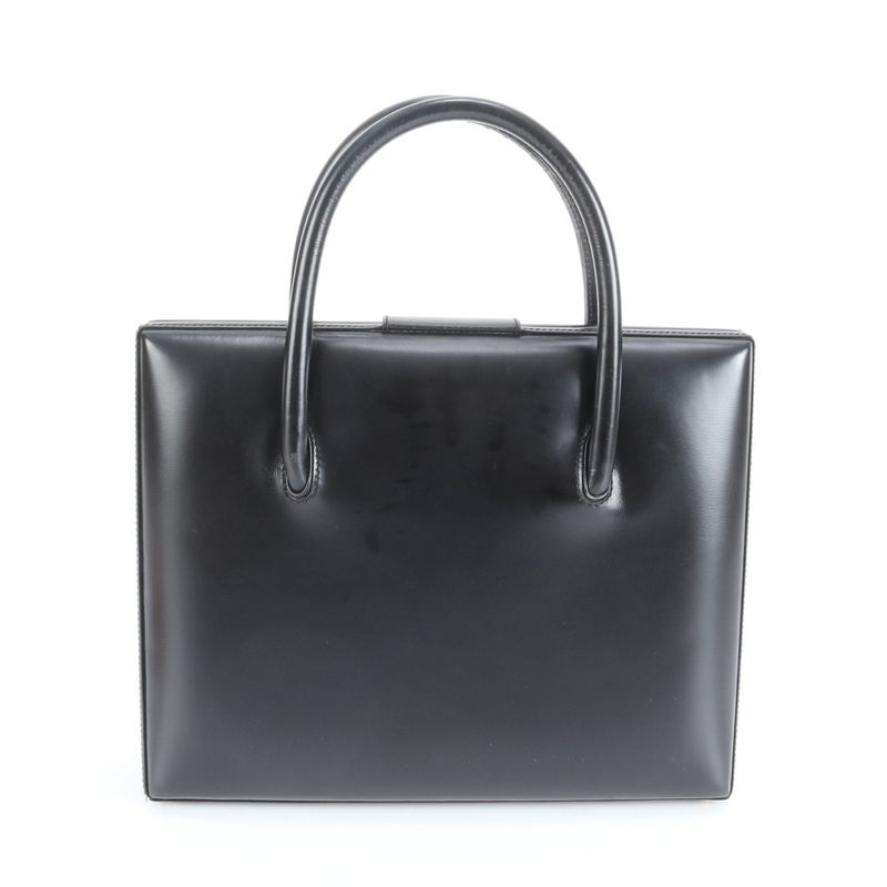 Loewe Leather Hand Bag Tote Navy Gold Hardware Women's CRR Da18-1