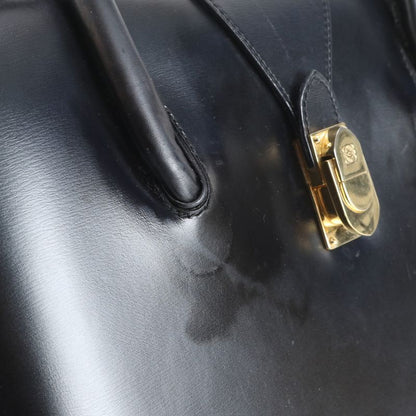 Loewe Leather Hand Bag Tote Navy Gold Hardware Women's CRR Da18-1