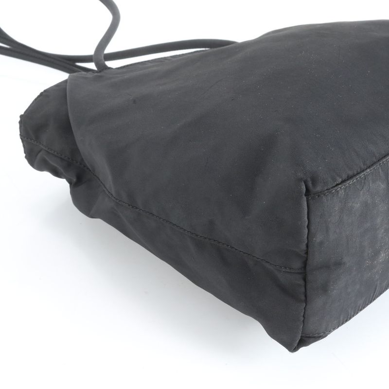 Prada Tessuto Nylon Triangle Logo Tote Bag Shoulder Black Women's CEE Da3-8