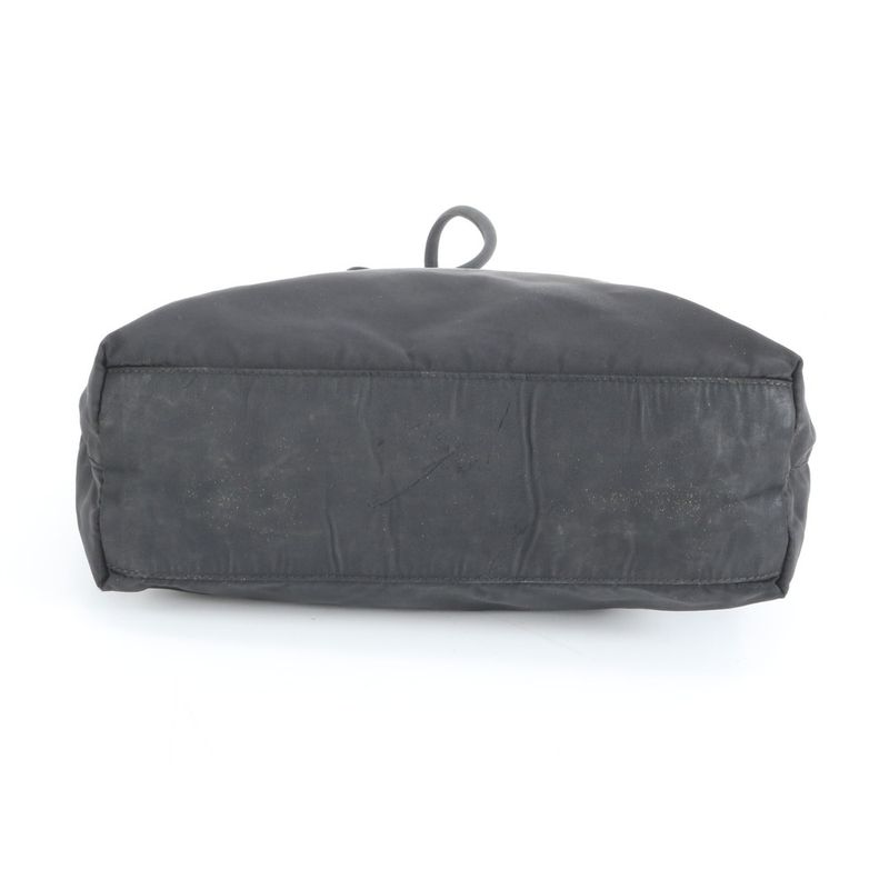 Prada Tessuto Nylon Triangle Logo Tote Bag Shoulder Black Women's CEE Da3-8