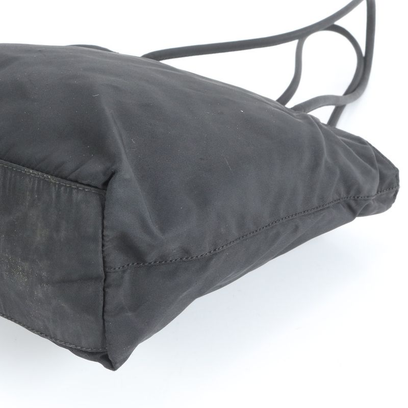 Prada Tessuto Nylon Triangle Logo Tote Bag Shoulder Black Women's CEE Da3-8