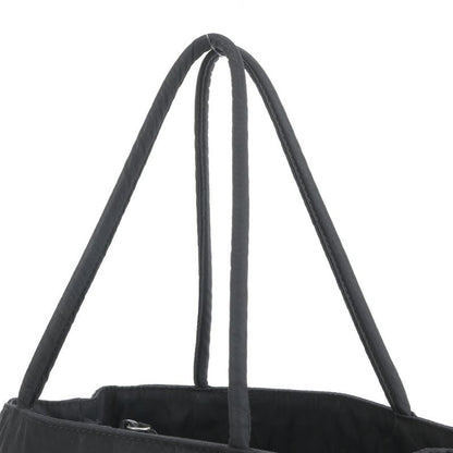 Prada Tessuto Nylon Triangle Logo Tote Bag Shoulder Hand Black Women's CRR