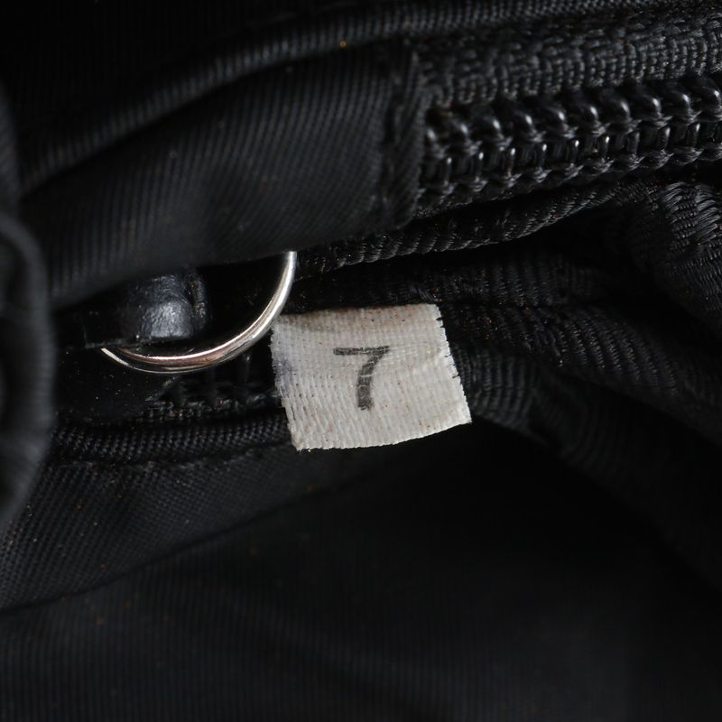 Prada Tessuto Nylon Triangle Logo Tote Bag Shoulder Hand Black Women's CRR