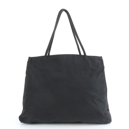 Prada Tessuto Nylon Triangle Logo Tote Bag Shoulder Hand Black Women's CRR