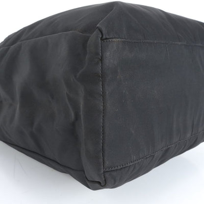 Prada Tessuto Nylon Triangle Logo Tote Bag Shoulder Hand Black Women's CRR