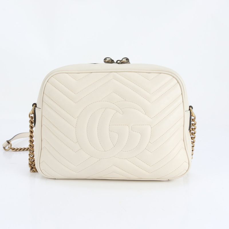 Gucci GG Marmont 443499 Leather Shoulder Bag Crossbody Quilted Women's CRR