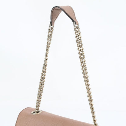 Guccissima Emily Horsebit Leather Chain Shoulder Bag Shoulder Tote 295402