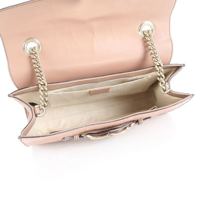 Guccissima Emily Horsebit Leather Chain Shoulder Bag Shoulder Tote 295402