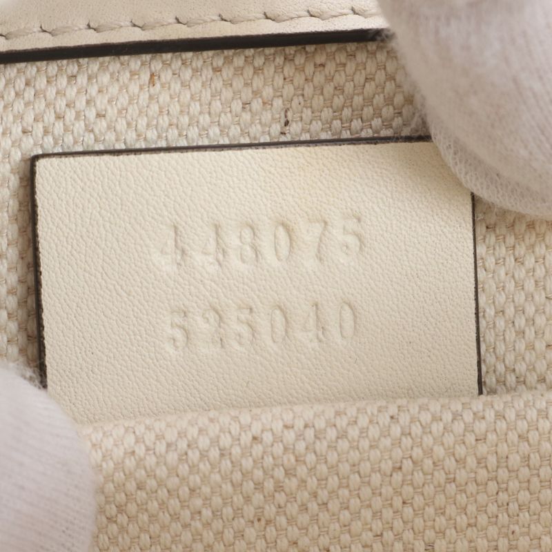 Gucci Bamboo Duo Nuosos Leather 2WAY Shoulder Bag Crossbody 448075 Hand Tote