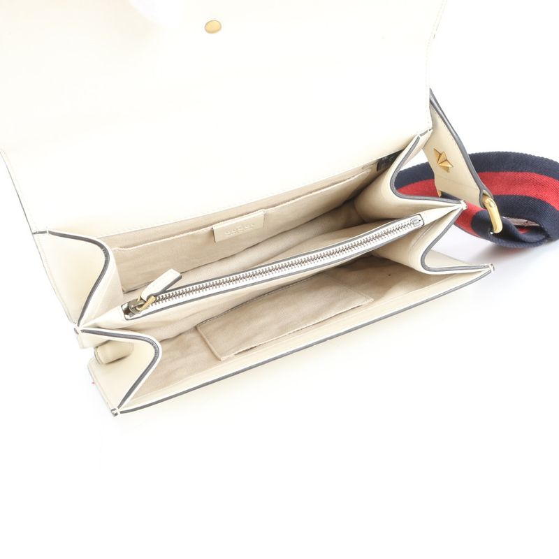 Gucci Bamboo Duo Nuosos Leather 2WAY Shoulder Bag Crossbody 448075 Hand Tote