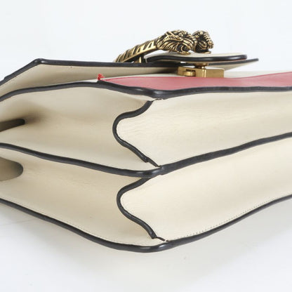 Gucci Bamboo Duo Nuosos Leather 2WAY Shoulder Bag Crossbody 448075 Hand Tote