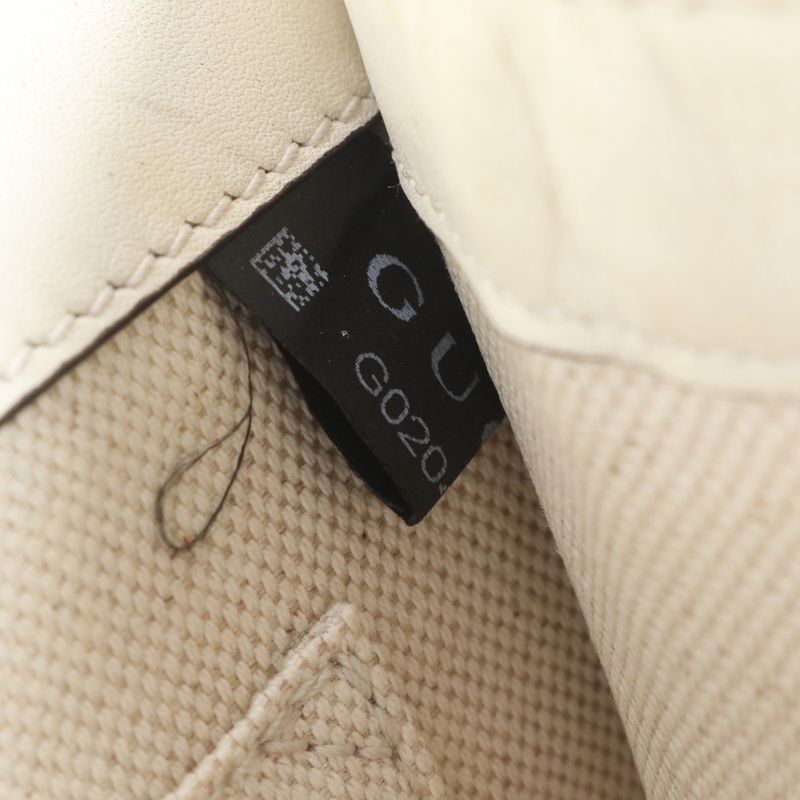 Gucci Bamboo Duo Nuosos Leather 2WAY Shoulder Bag Crossbody 448075 Hand Tote