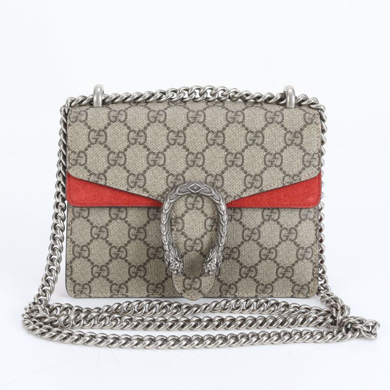 Gucci GG Supreme Duonisos Leather 2WAY Chain Shoulder Bag Crossbody 421970 Tote