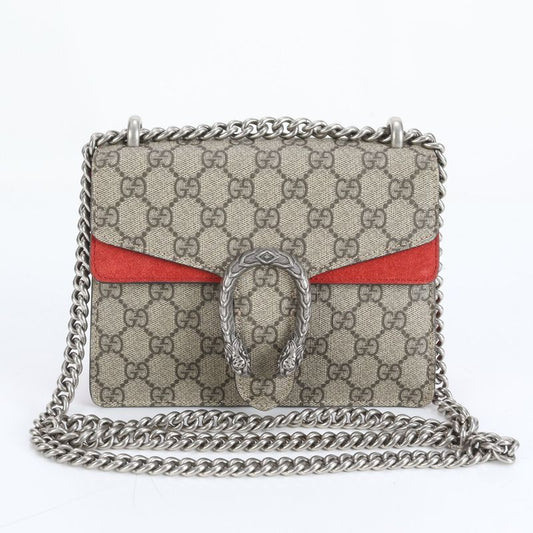 Gucci GG Supreme Duonisos Leather 2WAY Chain Shoulder Bag Crossbody 421970 Tote