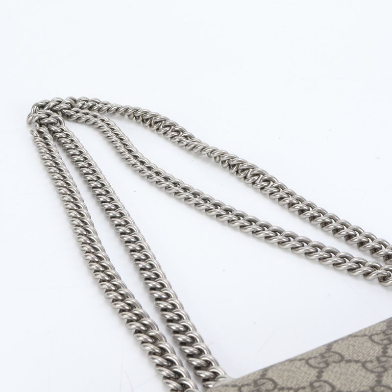 Gucci GG Supreme Duonisos Leather 2WAY Chain Shoulder Bag Crossbody 421970 Tote