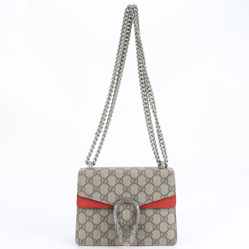 Gucci GG Supreme Duonisos Leather 2WAY Chain Shoulder Bag Crossbody 421970 Tote
