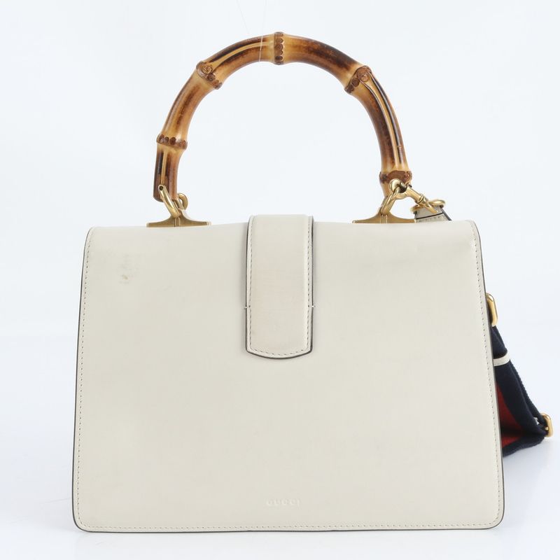 Gucci Bamboo Duo Nuosos Leather 2WAY Shoulder Bag Crossbody Hand 448075 Women's