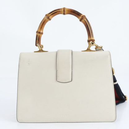 Gucci Bamboo Duo Nuosos Leather 2WAY Shoulder Bag Crossbody Hand 448075 Women's