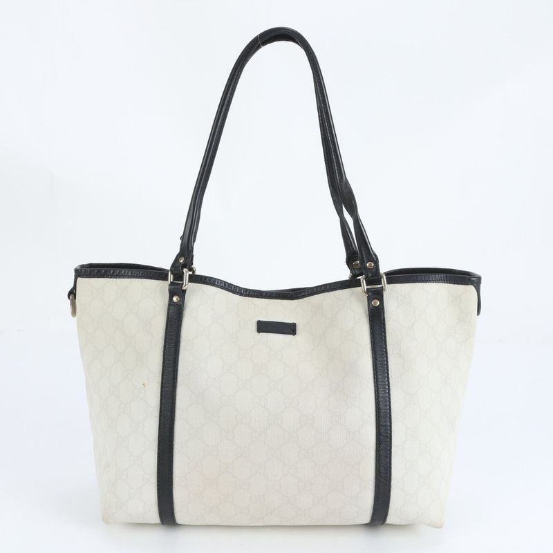 Gucci GG Supreme 197953 Leather Tote Bag Shoulder Hand Gold Hardware A4 Ladies