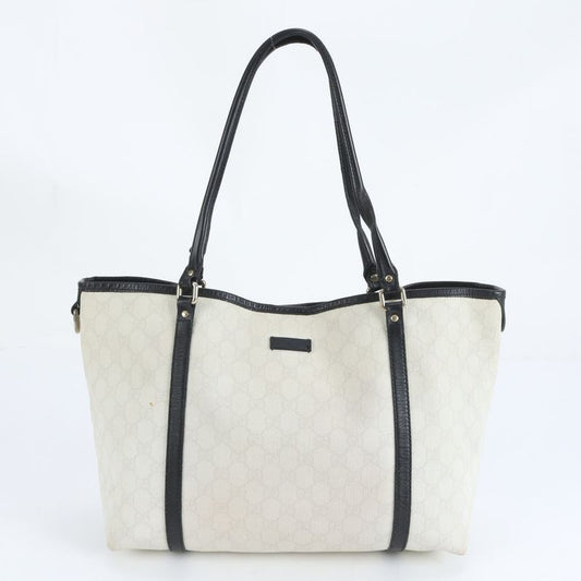 Gucci GG Supreme 197953 Leather Tote Bag Shoulder Hand Gold Hardware A4 Ladies