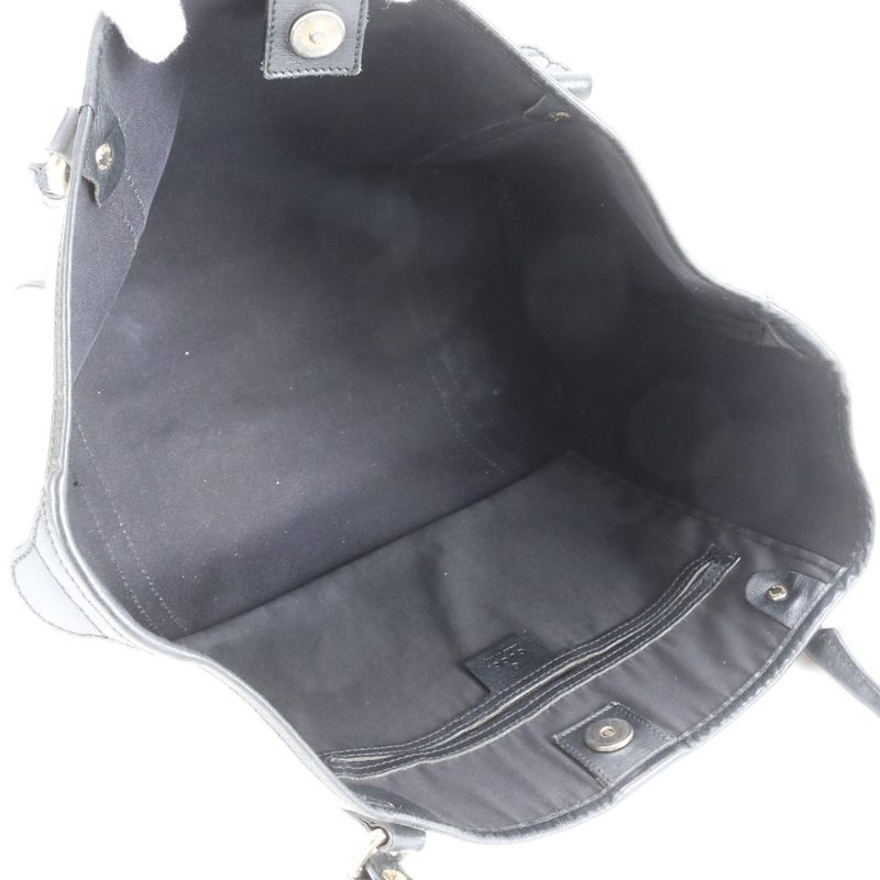 Gucci GG Supreme 197953 Leather Tote Bag Shoulder Hand Gold Hardware A4 Ladies