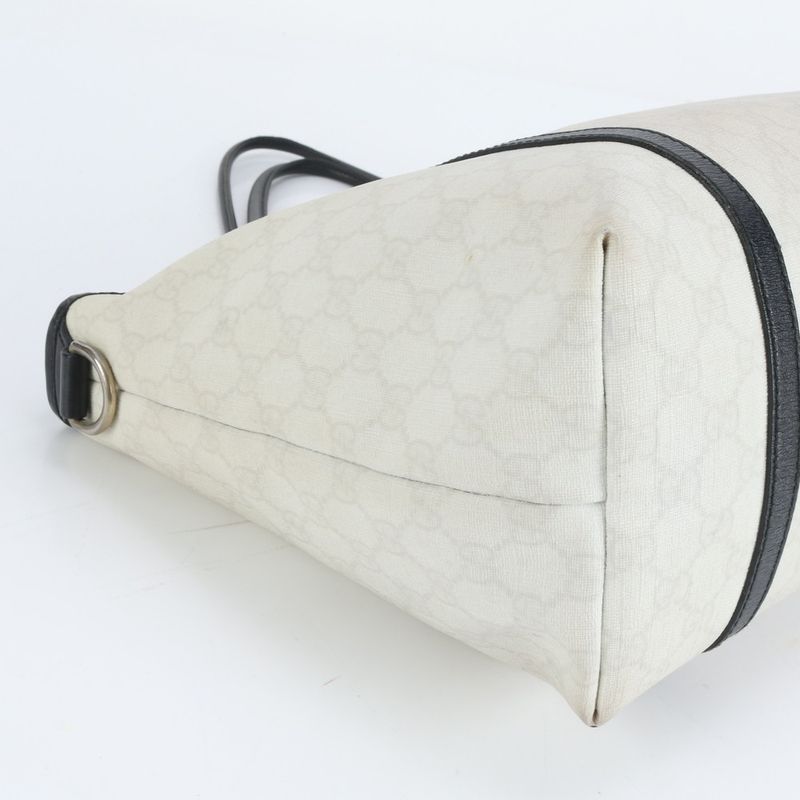 Gucci GG Supreme 197953 Leather Tote Bag Shoulder Hand Gold Hardware A4 Ladies