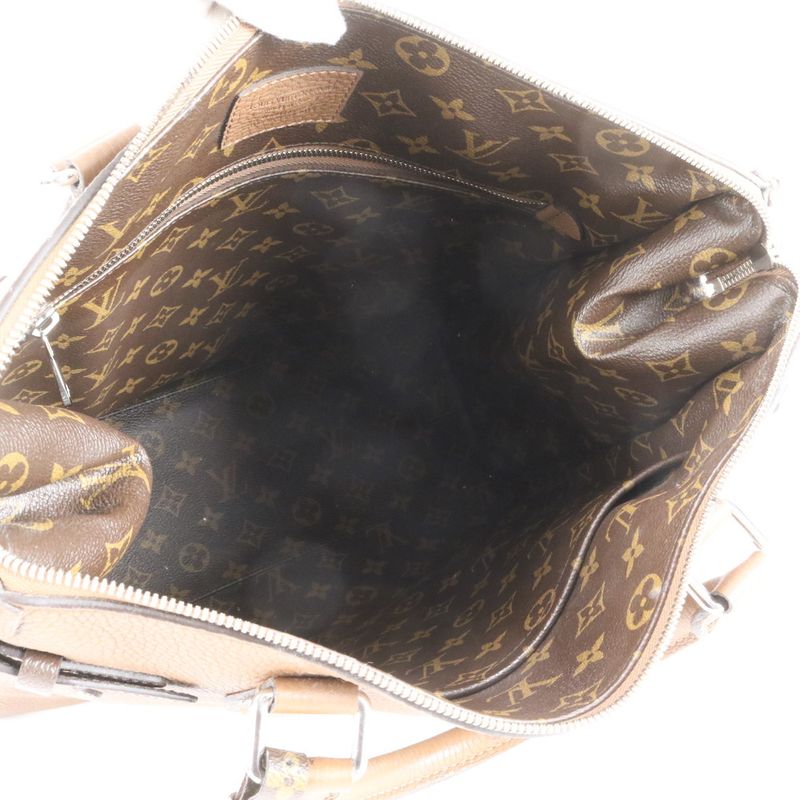 Louis Vuitton Monogram Zipped Tote Avane M50146 Leather Bag Shoulder Business