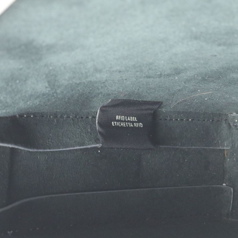 Fendi Zucca FF Leather Second Bag Clutch Pouch Gray Men's CRR Da16-1