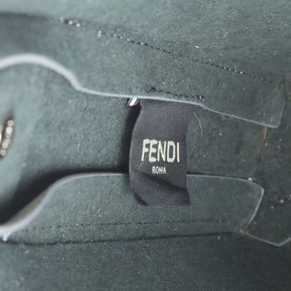 Fendi Zucca FF Leather Second Bag Clutch Pouch Gray Men's CRR Da16-1