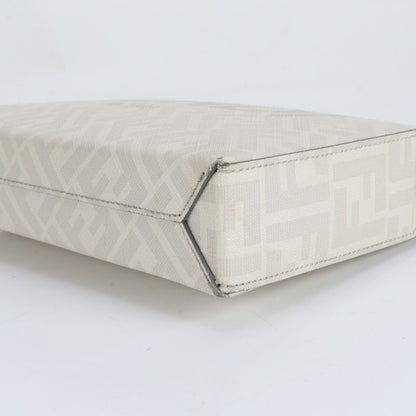 Fendi Zucca FF Leather Second Bag Clutch Pouch Gray Men's CRR Da16-1