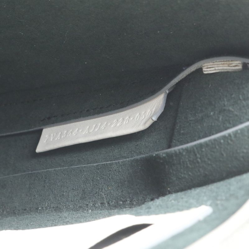 Fendi Zucca FF Leather Second Bag Clutch Pouch Gray Men's CRR Da16-1