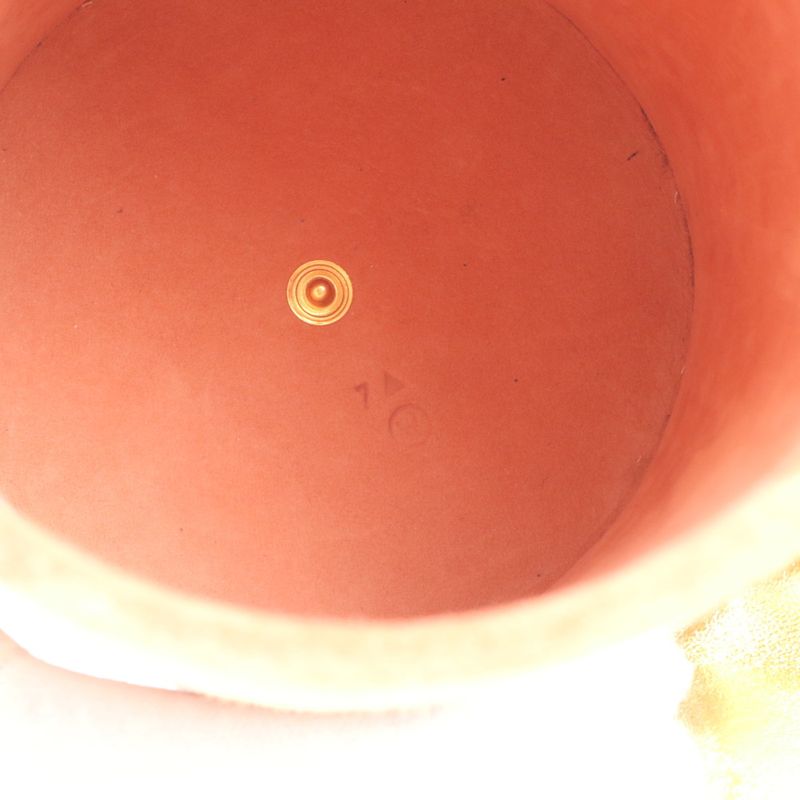 Hermes 00W Marked Dovris Bucket Shape Leather Handbag Tote Pouch Gold Hardware