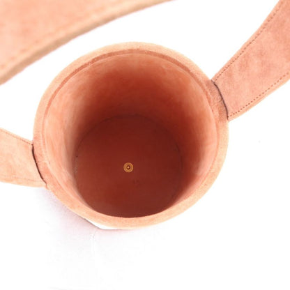 Hermes 00W Marked Dovris Bucket Shape Leather Handbag Tote Pouch Gold Hardware