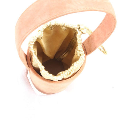 Hermes 00W Marked Dovris Bucket Shape Leather Handbag Tote Pouch Gold Hardware