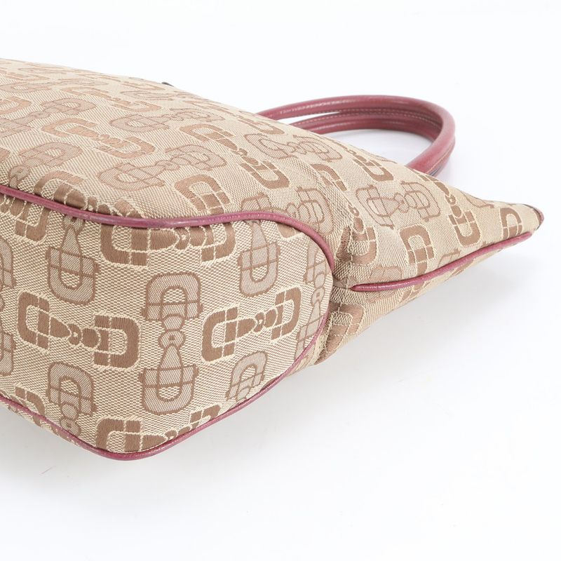 Gucci New Jackie Horsebit Pattern Leather Tote Bag Shoulder 145818 Hand Women's