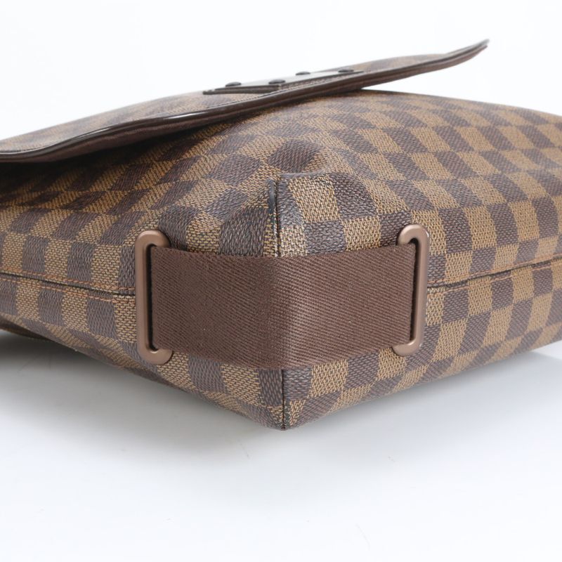 Louis Vuitton Damier Brooklyn MM N51211 Leather Shoulder Bag Crossbody Messenger