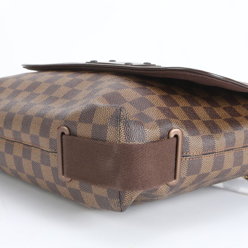 Louis Vuitton Damier Brooklyn MM N51211 Leather Shoulder Bag Crossbody Messenger