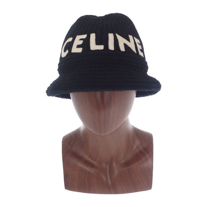 Celine Bucket 2a47t384d Hat Cashmere Black TU Ladies [ranked A