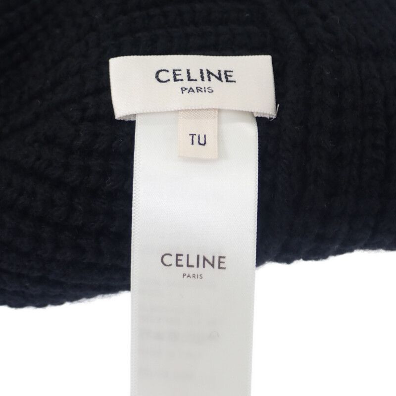 Celine Bucket 2a47t384d Hat Cashmere Black TU Ladies [ranked A