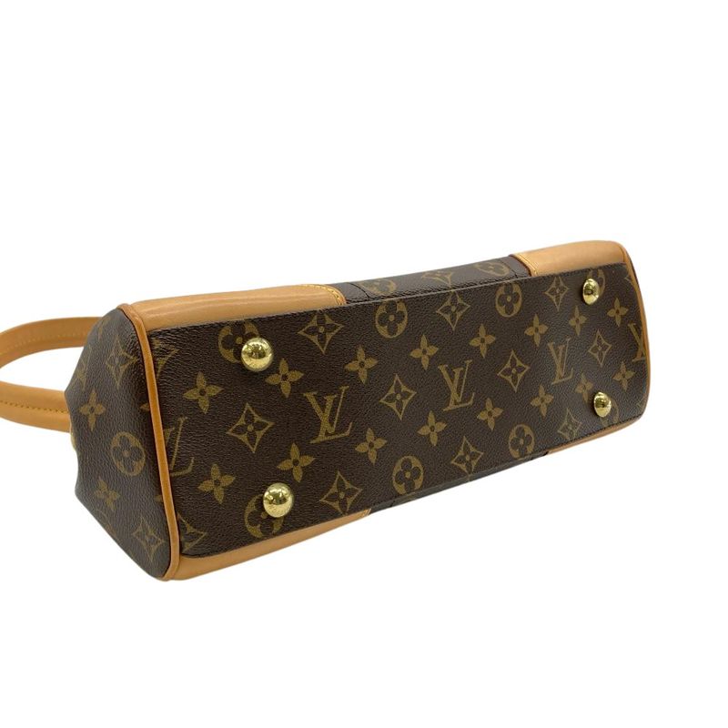 Louis Vuitton Beverly MM Handbag Monogram Canvas M40121 Brown Sr3097 Women