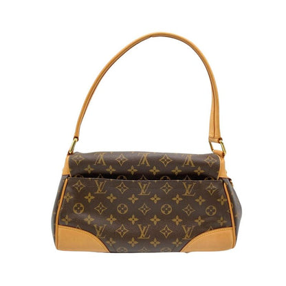 Louis Vuitton Beverly MM Handbag Monogram Canvas M40121 Brown Sr3097 Women